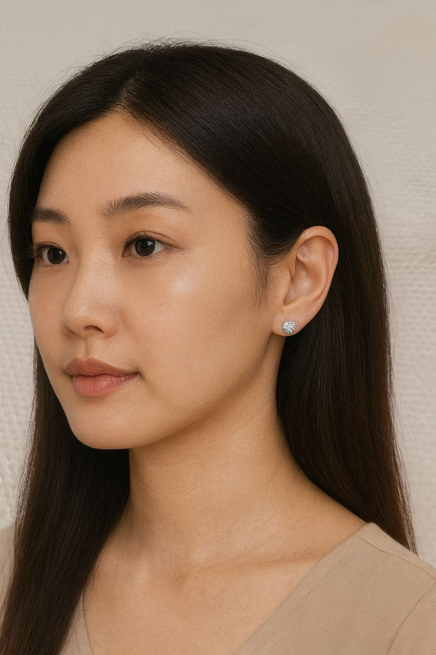 Korean Silver Long Tassel Earrings set 3