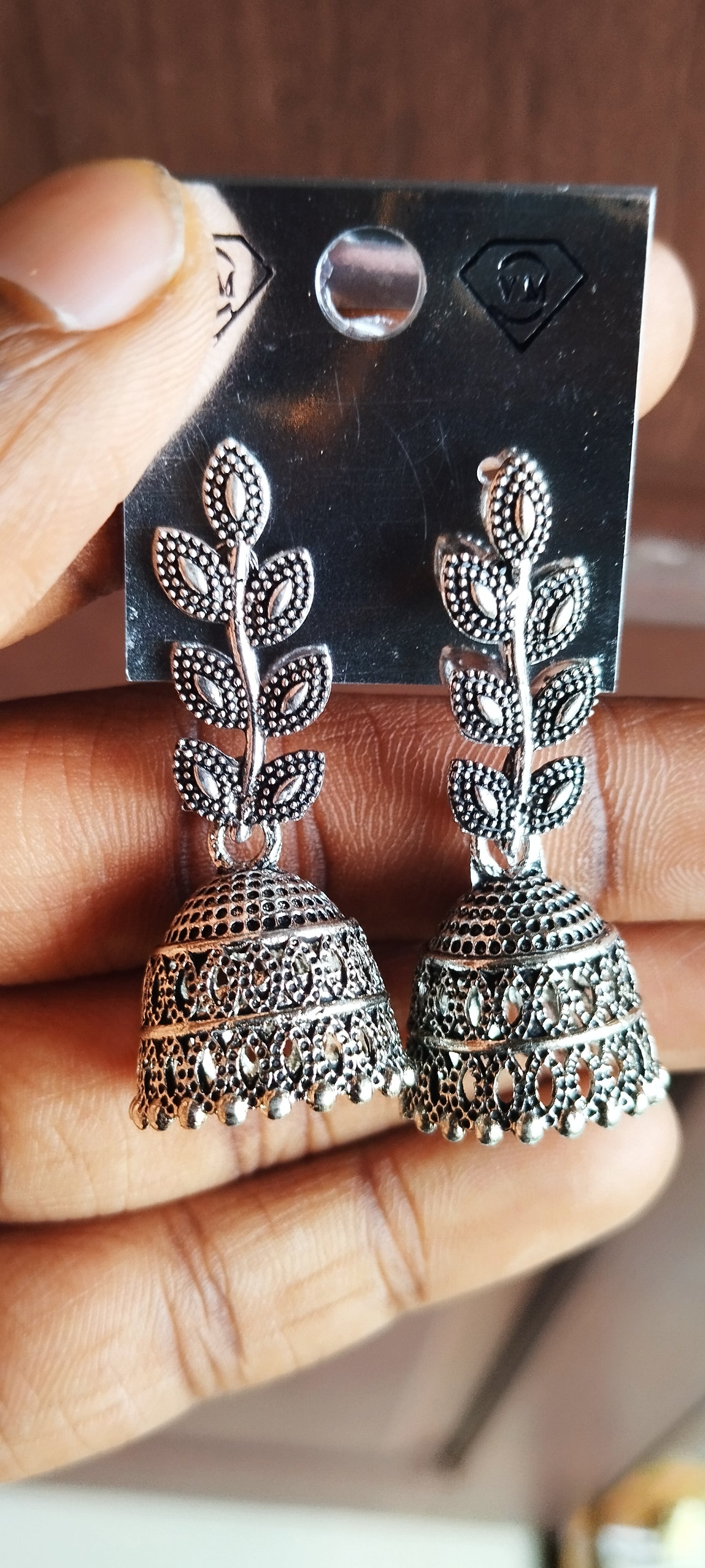 10 Combo Silver Jhumka Earrings Set
