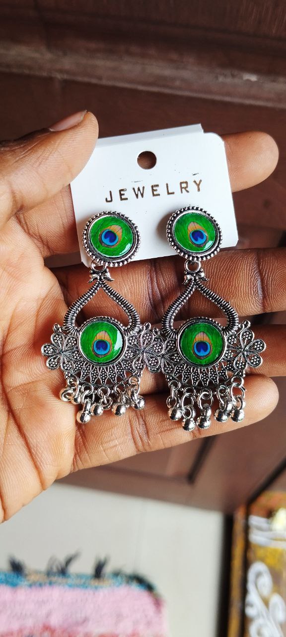 Urban Santhe 10 Combo Oxidized Silver Jhumka Earrings Set for Women & Girls | Traditional & Party Wear Collection